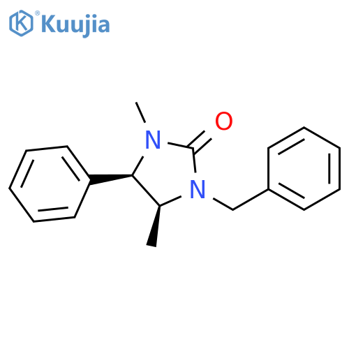 2-Imidazolidinone, 1,4-dimethyl-5-phenyl-3-(phenylmethyl)-, cis- structure