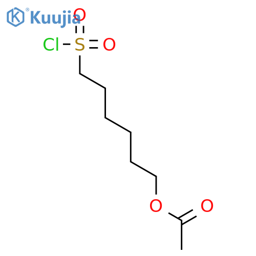 1-Hexanesulfonyl chloride, 6-(acetyloxy)- structure