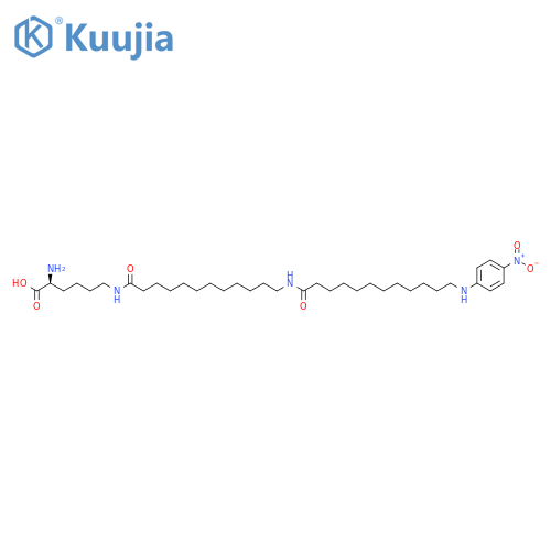 L-Lysine, N6-[12-[[12-[(4-nitrophenyl)amino]-1-oxododecyl]amino]-1-oxododecyl]- structure