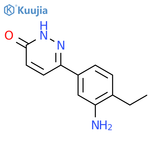6-(3-amino-4-ethylphenyl)-3(2H)-Pyridazinone structure