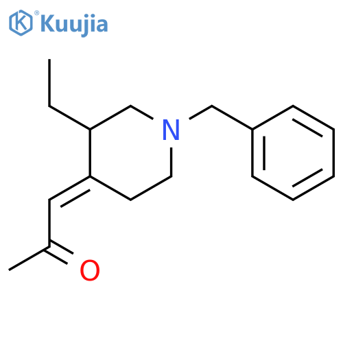 2-Propanone, 1-[3-ethyl-1-(phenylmethyl)-4-piperidinylidene]- structure