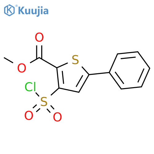 Methyl 3-(Chlorosulfonyl)-5-phenylthiophene-2-carboxylate structure