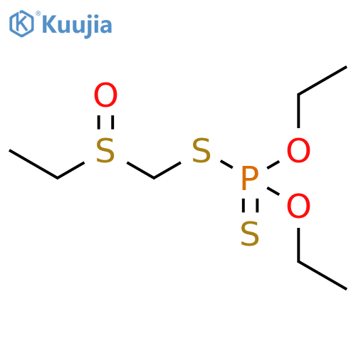 Phosphorodithioic acid, O,O-diethyl S-[(ethylsulfinyl)methyl] ester, (-)- structure