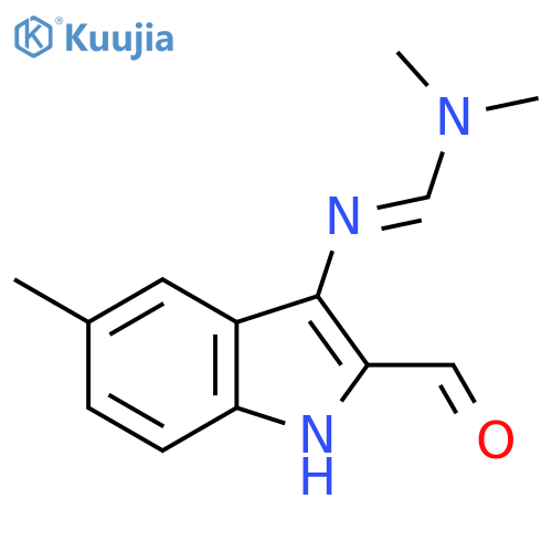 N'-(2-Formyl-5-methyl-1H-indol-3-yl)-N,N-dimethylimidoformamide structure