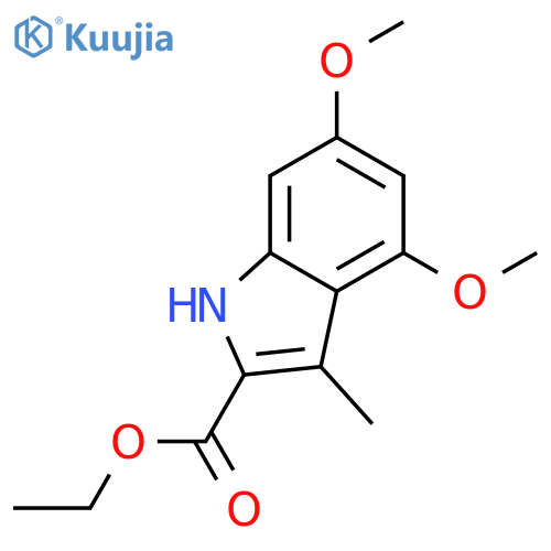 Ethyl 4,6-dimethoxy-3-methyl-1H-indole-2-carboxylate structure
