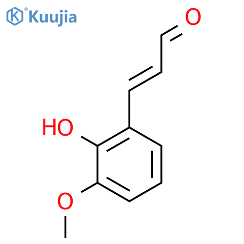3-(2-hydroxy-3-methoxyphenyl)prop-2-enal structure