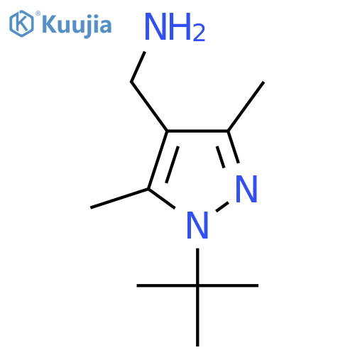(1-tert-Butyl-3,5-dimethyl-1H-pyrazol-4-yl)methanamine structure