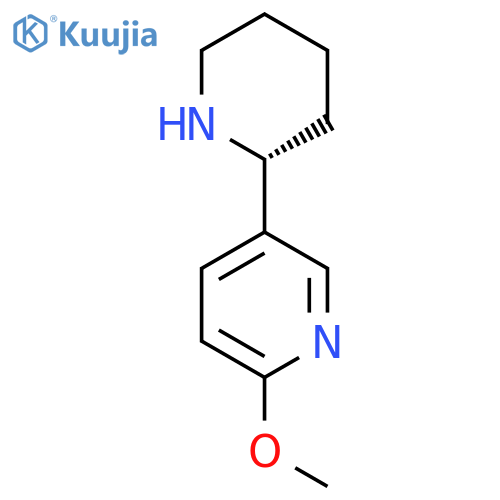 5-((2R)(2-Piperidyl))-2-methoxypyridine structure