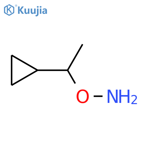O-(1-cyclopropylethyl)hydroxylamine structure