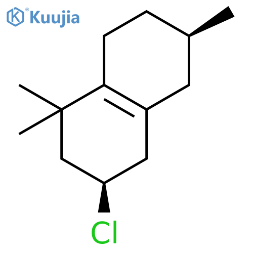 Naphthalene, 3-chloro-1,2,3,4,5,6,7,8-octahydro-1,1,6-trimethyl-, (3S-cis)- structure