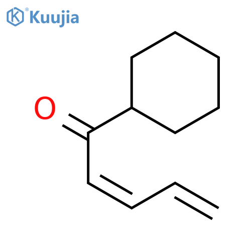 2,4-PENTADIEN-1-ONE, 1-CYCLOHEXYL-, (Z)- structure