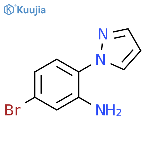 5-bromo-2-(1H-pyrazol-1-yl)aniline structure