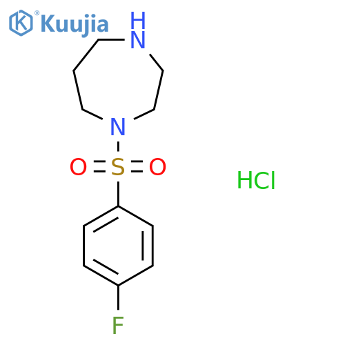 1-(4-Fluorobenzenesulfonyl)-1,4-diazepane hydrochloride structure