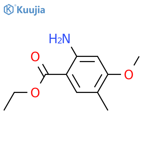 Ethyl 2-Amino-4-methoxy-5-methylbenzenecarboxylate structure