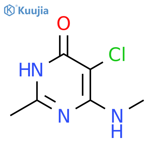 5-chloro-2-methyl-6-(methylamino)pyrimidin-4-ol structure
