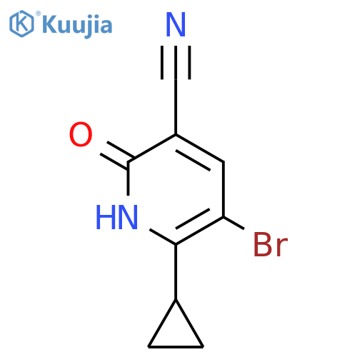 5-Bromo-6-cyclopropyl-2-hydroxynicotinonitrile structure