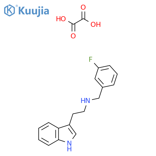 (3-Fluoro-benzyl)-[2-(1H-indol-3-YL)-ethyl]-amine oxalate structure