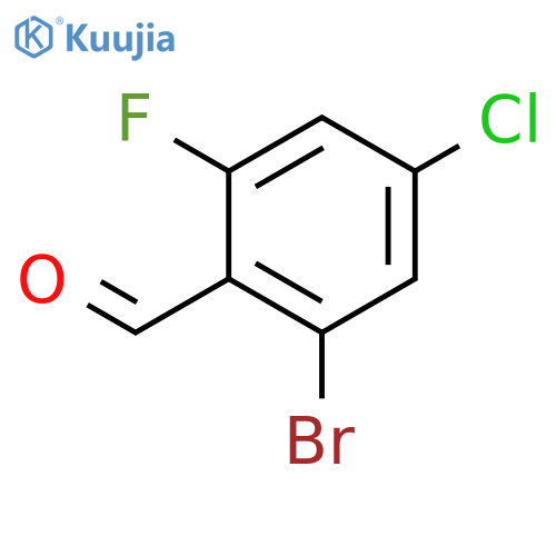 2-Bromo-4-chloro-6-fluorobenzaldehyde structure
