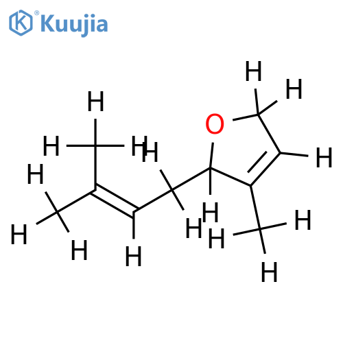 2alpha-(3-methylbut-2-enyl)-3-methyl-2,5-dihydrofuran structure