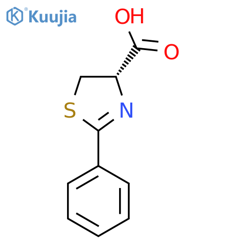 (4S)-2-Phenyl-4,5-dihydro-thiazole-4-carboxylic acid structure