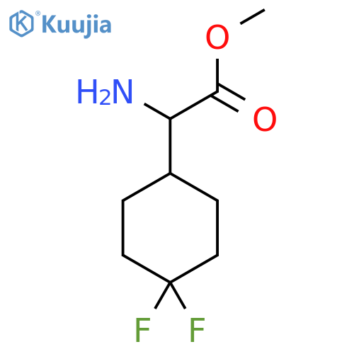 methyl 2-amino-2-(4,4-difluorocyclohexyl)acetate structure
