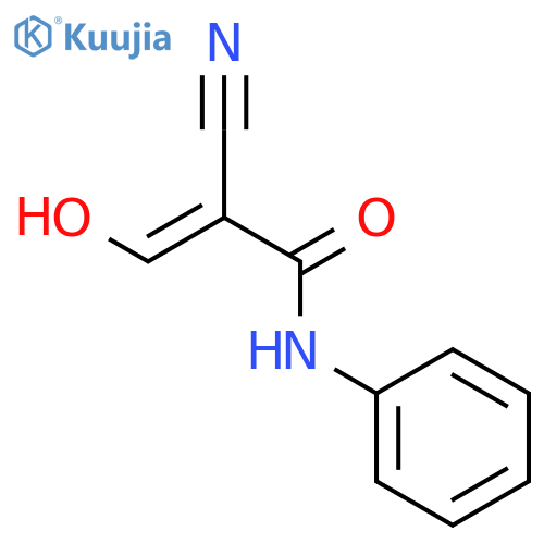 2-Propenamide, 2-cyano-3-hydroxy-N-phenyl-, (E)- structure
