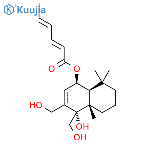 6β-(Hexa-2,4-dienoyloxy)-9α,12-dihydroxydrimenol structure