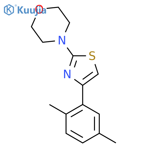 4-[4-(2,5-Dimethylphenyl)-1,3-thiazol-2-yl]morpholine structure