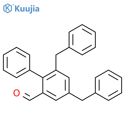 4,6-Dibenzyl-[1,1'-biphenyl]-2-carbaldehyde structure