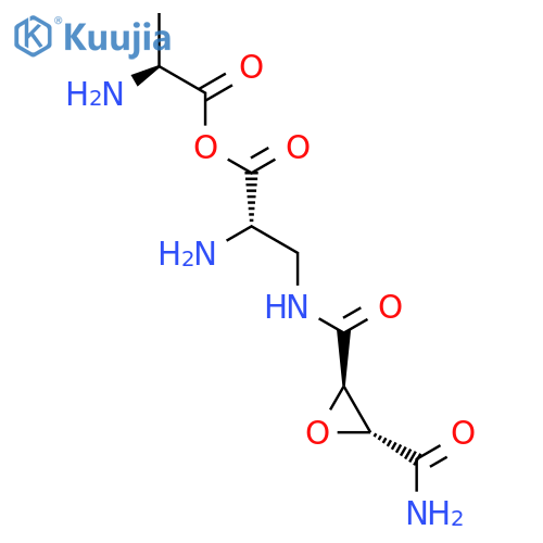 L-Alanine,L-alanyl-3-[[[(2R,3R)-3-(aminocarbonyl)oxiranyl]carbonyl]amino]- (9CI) structure