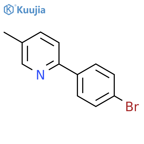 Pyridine, 2-(4-bromophenyl)-5-methyl- structure