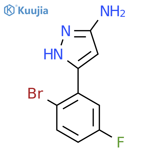 3-Amino-5-(2-bromo-5-fluorophenyl)pyrazole structure
