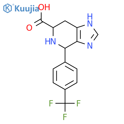 4-[4-(Trifluoromethyl)phenyl]-3H,4H,5H,6H,7H-imidazo[4,5-c]pyridine-6-carboxylic acid structure