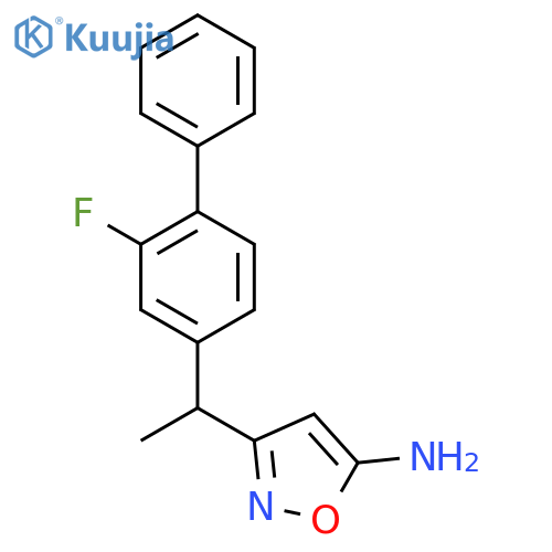 3-(1-(2-Fluorobiphenyl-4-yl)ethyl)isoxazol-5-amine structure