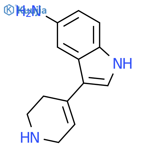 3-(1,2,3,6-tetrahydro-4-pyridinyl)-1H-Indol-5-amine structure