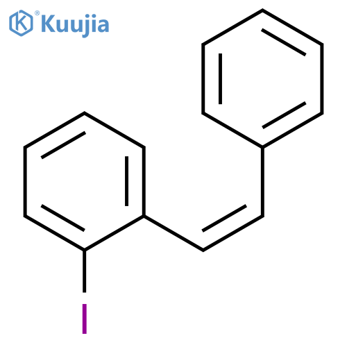 Benzene, 1-iodo-2-[(1Z)-2-phenylethenyl]- structure