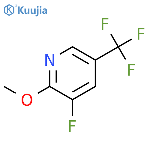 3-Fluoro-2-methoxy-5-(trifluoromethyl)pyridine structure