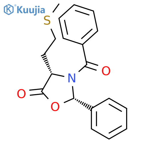 5-Oxazolidinone, 3-benzoyl-4-[2-(methylthio)ethyl]-2-phenyl-, (2S-cis)- structure