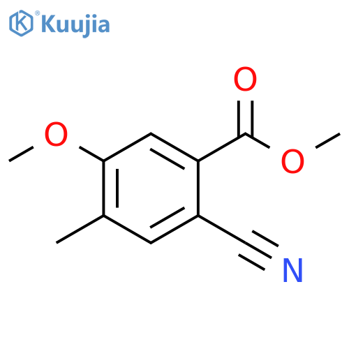 methyl 2-cyano-5-methoxy-4-methylbenzoate structure