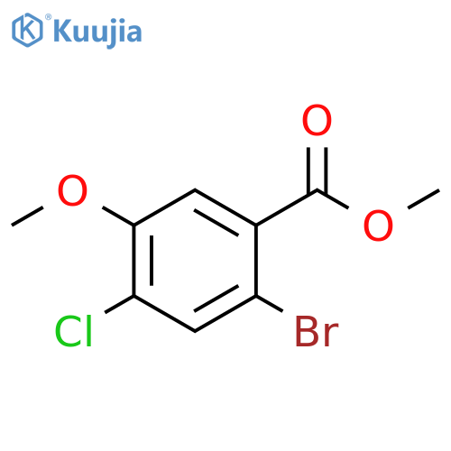 methyl2-bromo-4-chloro-5-methoxybenzoate structure