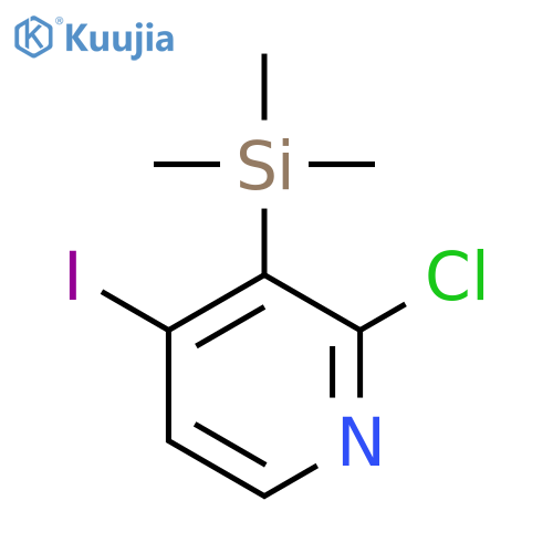 2-Chloro-4-iodo-3-(trimethylsilyl)pyridine structure