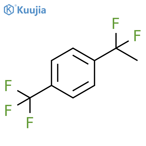 Benzene, 1-(1,1-difluoroethyl)-4-(trifluoromethyl)- structure