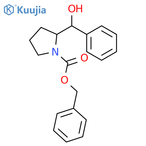 benzyl 2-hydroxy(phenyl)methylpyrrolidine-1-carboxylate structure