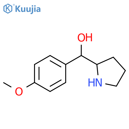 (4-methoxyphenyl)(pyrrolidin-2-yl)methanol structure