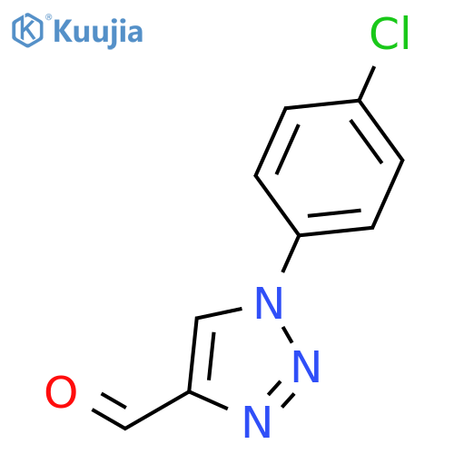 1-(4-Chlorophenyl)-1H-1,2,3-triazole-4-carbaldehyde structure