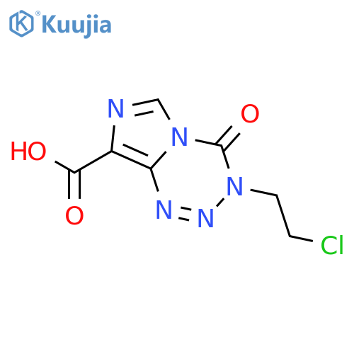 Imidazo[5,1-d]-1,2,3,5-tetrazine-8-carboxylicacid, 3-(2-chloroethyl)-3,4-dihydro-4-oxo- structure