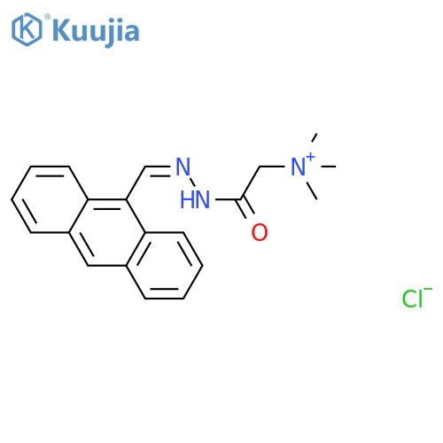 ({N'-(E)-(anthracen-9-yl)methylidenehydrazinecarbonyl}methyl)trimethylazanium chloride structure