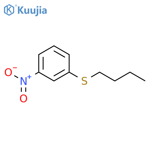 Benzene, 1-(butylthio)-3-nitro- structure