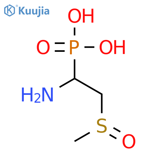 (1-amino-2-methylsulfinylethyl)phosphonic acid structure