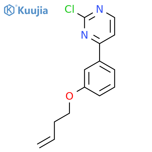 4-(3-(But-3-en-1-yloxy)phenyl)-2-chloropyrimidine structure